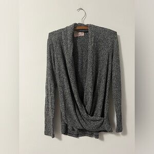 Anthropologie Akemi + Kin Faux Wrap Sweater